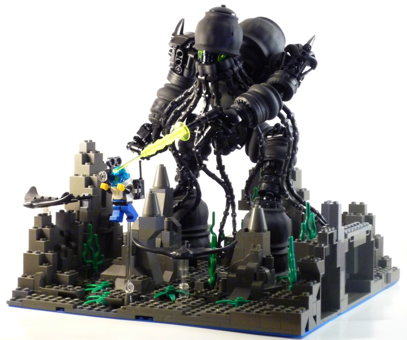 Illustration for article titled These Cthulhu LEGO sets will drive you insane with little plastic bricks